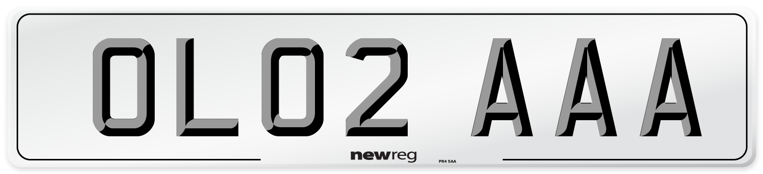 OL02 AAA Number Plate from New Reg